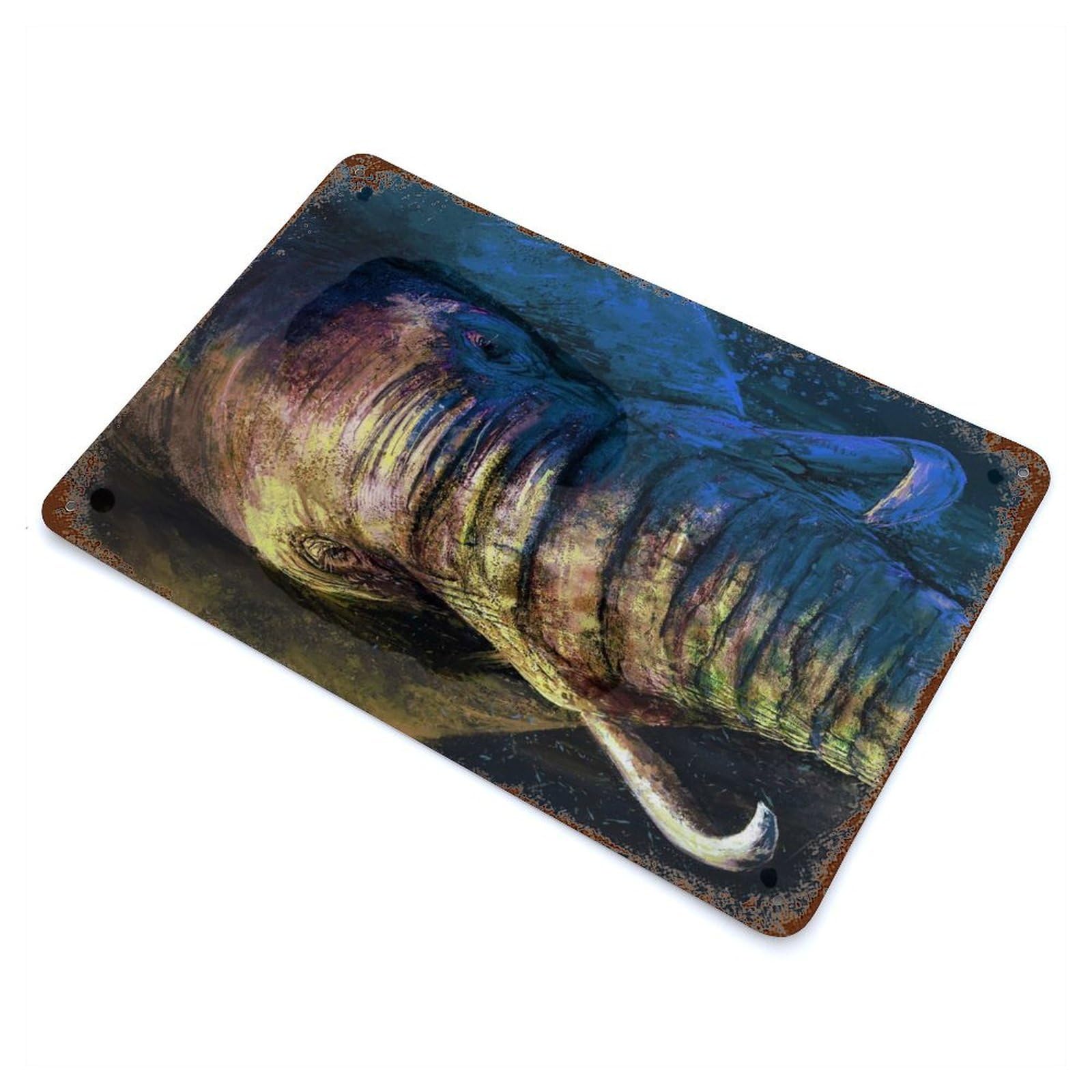 Majesty Weathered Tin Sign 11.8"x7.9", Novelty Wall Decor for Garage, Pub Or Kitchen