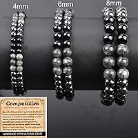 Vista 42 de MASSIVE BEADS Pulsera elástica de yoga hecha a mano con piedra natural, cristal curativo, energía, regalos para adultos unisex de 0.157 in, 0.236