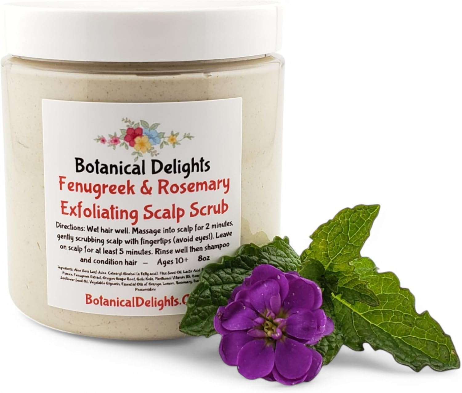 Fenugreek & Rosemary Exfoliating Scalp Scrub for Scalp Psoriasis, Dermatitis and Eczema