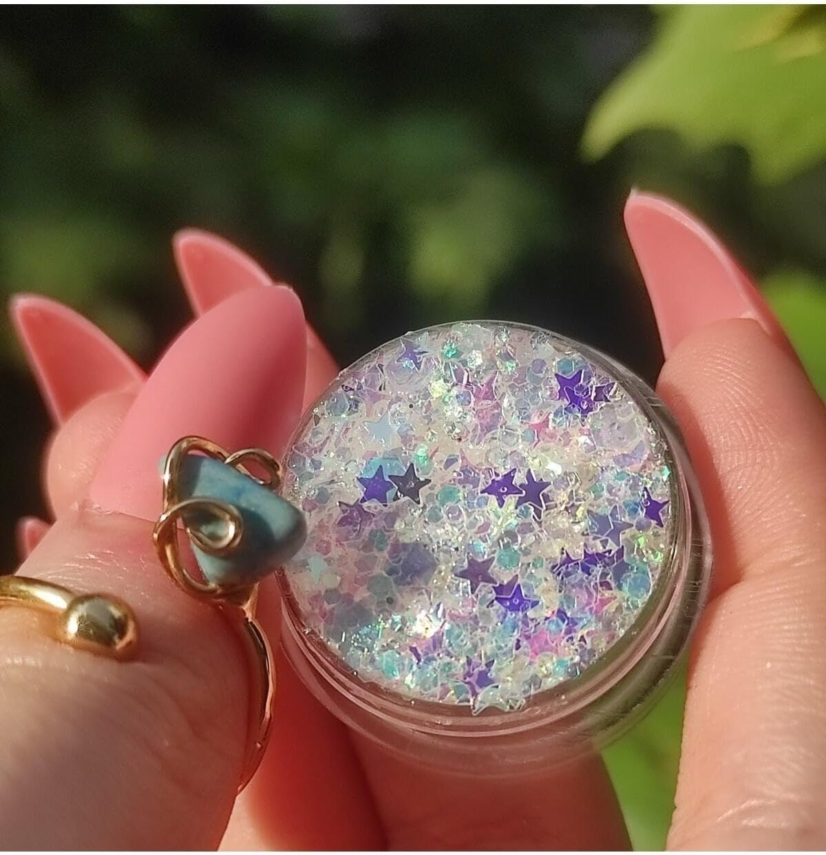 Beyaz Jel Glitter Far Yıldızlı Yansımalı Yüz Ve Vücut Simi-Magic Box Alice Parlak Glitter, serashinegozfarı46