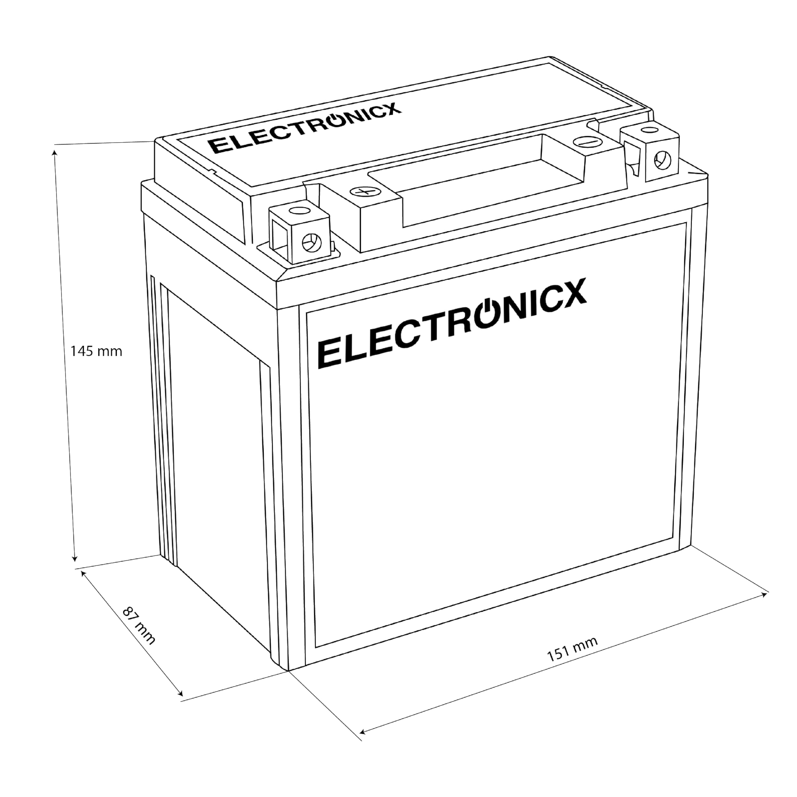 Electronicx batterie de soutien GEL 12V 12Ah Premium – 12 Ah Backup A211541000 61217586977 Remplacement pour A000982700 A2115410001 61219394648 auxiliaire automobile Longlife pour Mercedes-Benz, BMW