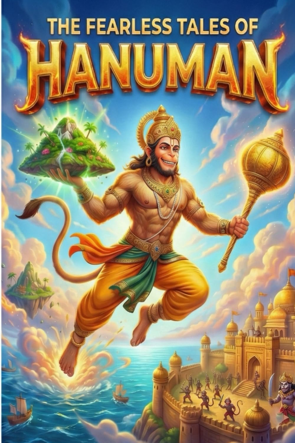The Fearless Tales of Lord Hanuman: Inspiring Illustrated Stories of The Monkey God for Kids | Indian Mythology, Courage, and Adventure (Ages 1 till 18+)