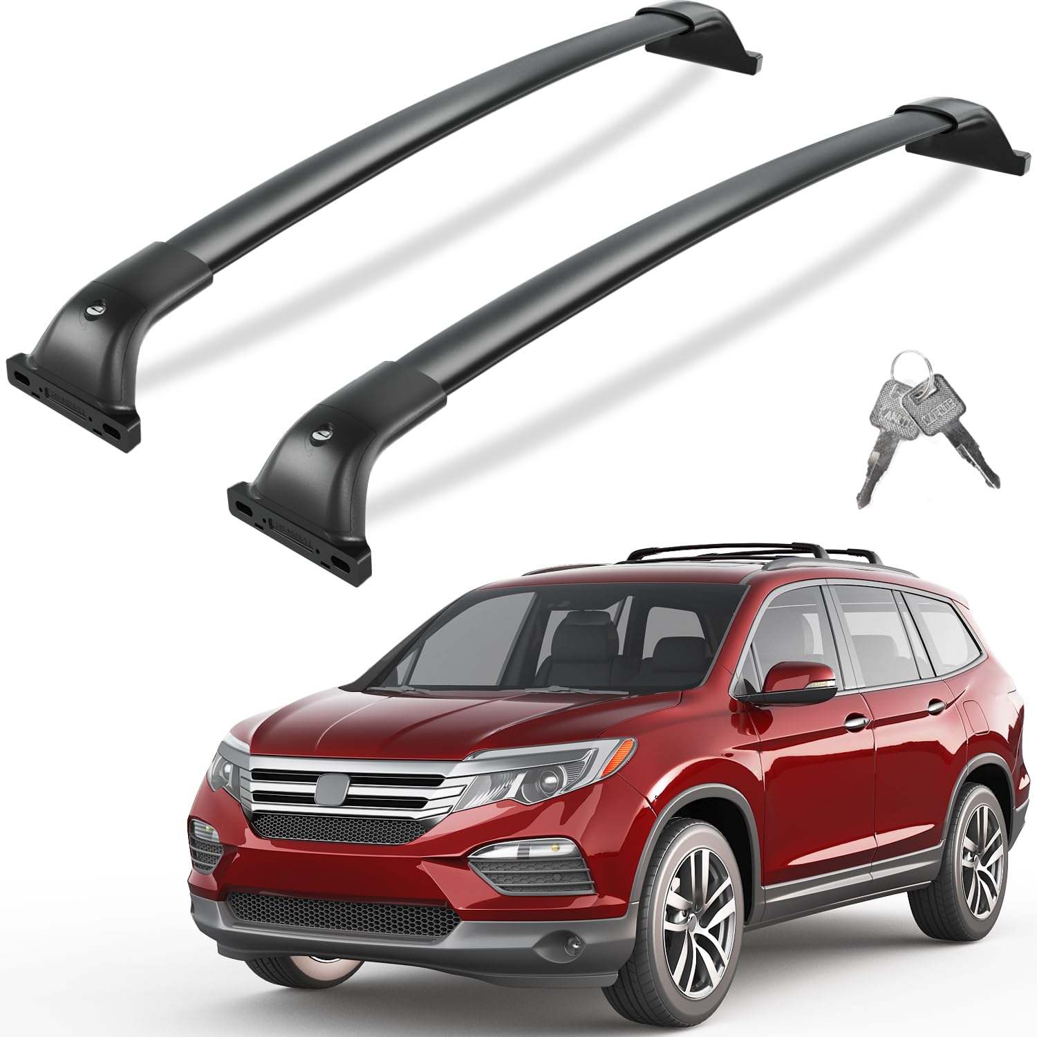 Tuyoung 300lbs All Aluminum Roof Rack Cross Bars for Honda Pilot 2016-2022