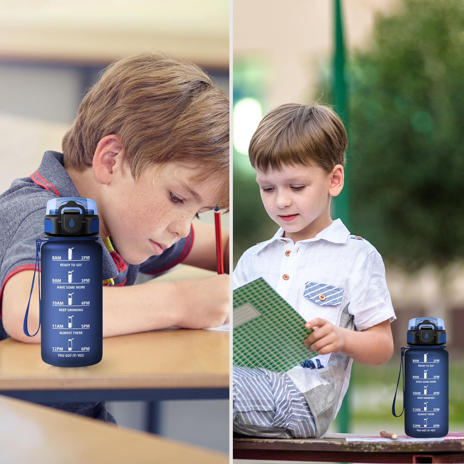 Bouteille d'Eau de Sport Portable - Plastique de Qualité - Étanche - Sans BPA - Marron Bouteille d'Eau de Sport Portable - Plastique de Qualité - Étanche - Sans BPA - Marron