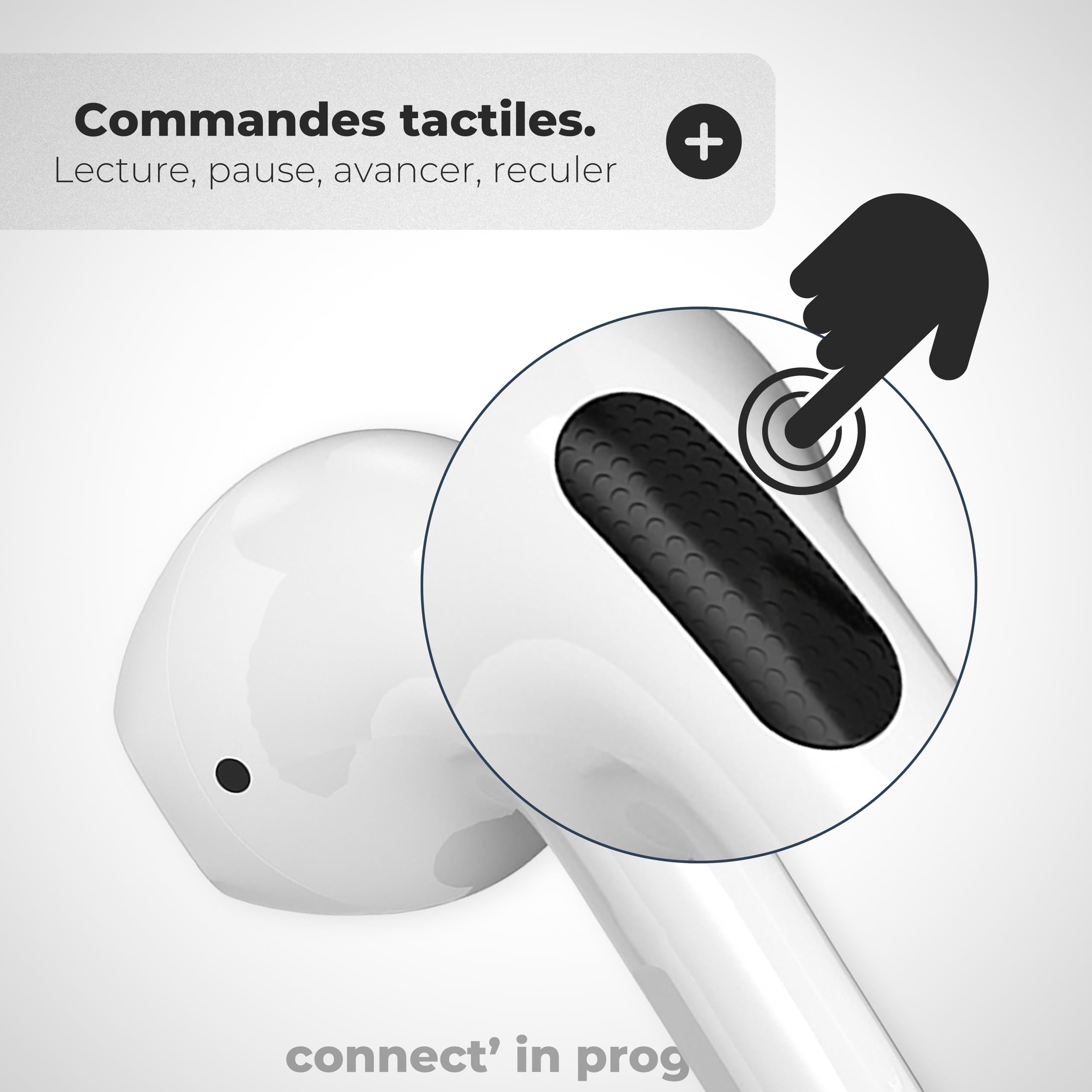 APM Słuchawki Bluetooth Bezprzewodowe, Etui do Ładowania, Słuchawki Bezprzewodowe, Stereo, Zestaw Słuchawkowy Bluetooth, Obudowa Silikonowa, Kompatybilne z PC, Smartfonem, Tabletem, Białe, 600330