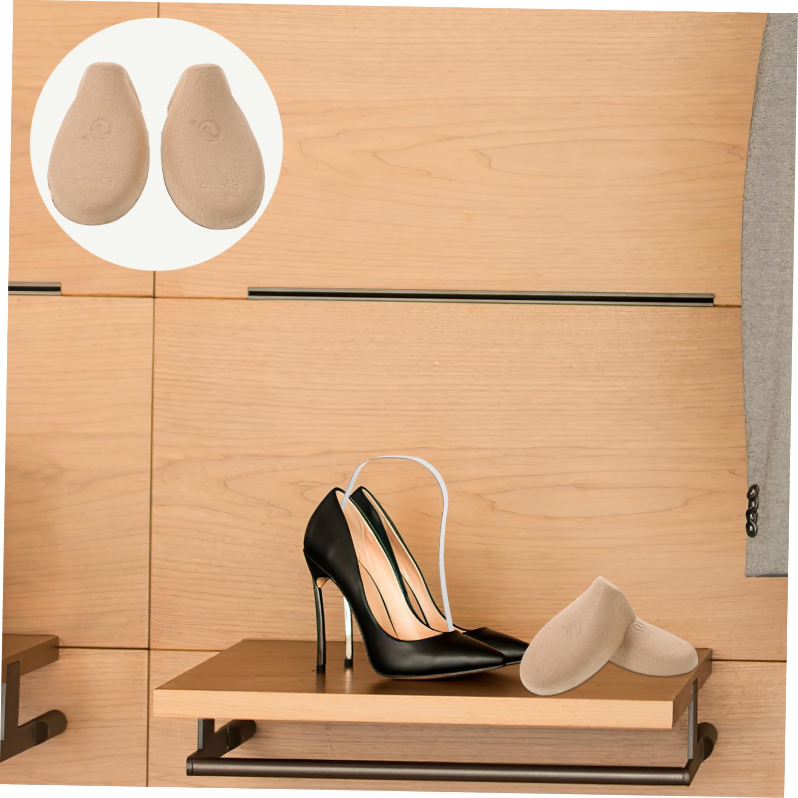 VOSAREA 50 Paia di Modellatori per Scarpe da Uomo in Polpa di Cellulosa Eu 41-43, Tendiscarpe per Lavaggio a Commerciale, Supporto Antirughe e Accessori per Scarpe Golf