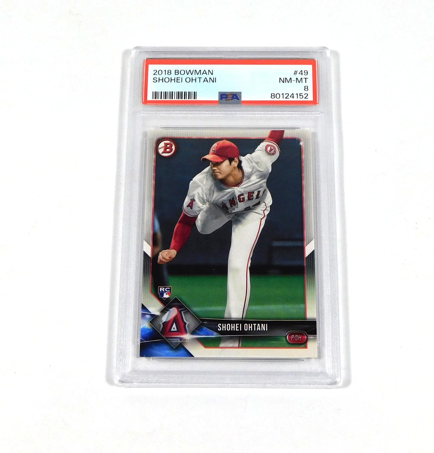 Amazon.com: 2018 Bowman Shohei Ohtani Rookie #49 Angels PSA 8 