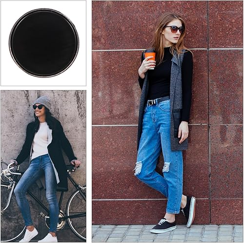 Miniatura 3 de 12 botones de repuesto de aleación negra, extensor de cintura ajustable para pantalones, pasadores de botón extraíbles sin coser para apretar o