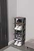 Mithra Life 5 Tiers Plastic Gray Shoe Rack MIT1063
