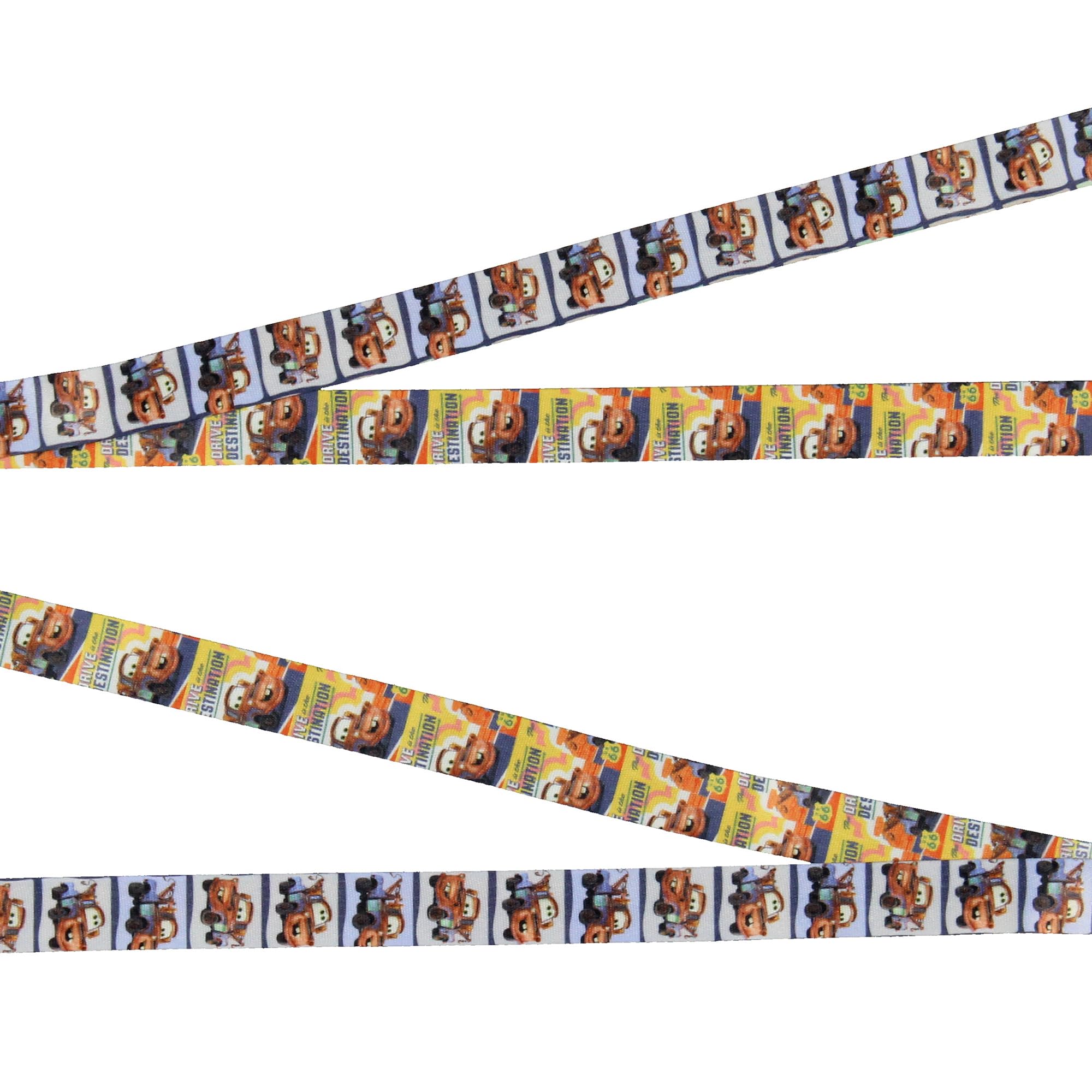 Disney Cars Mater Lanière pour badge d'identification avec breloque en caoutchouc de 7,6 cm