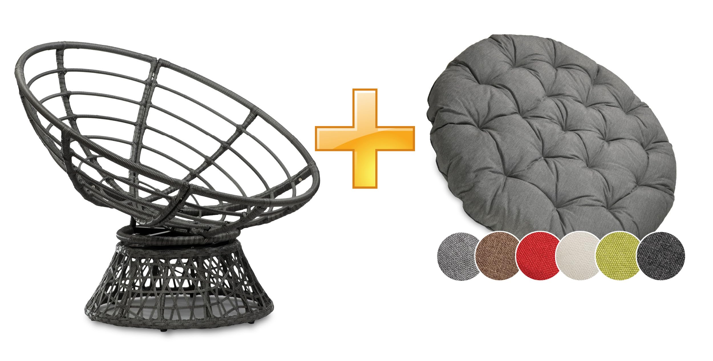 Housse De Protection Pour Fauteuil Papasan - Tissu Oxford 500D, Imperméable, 119x89/46 Cm, Noir