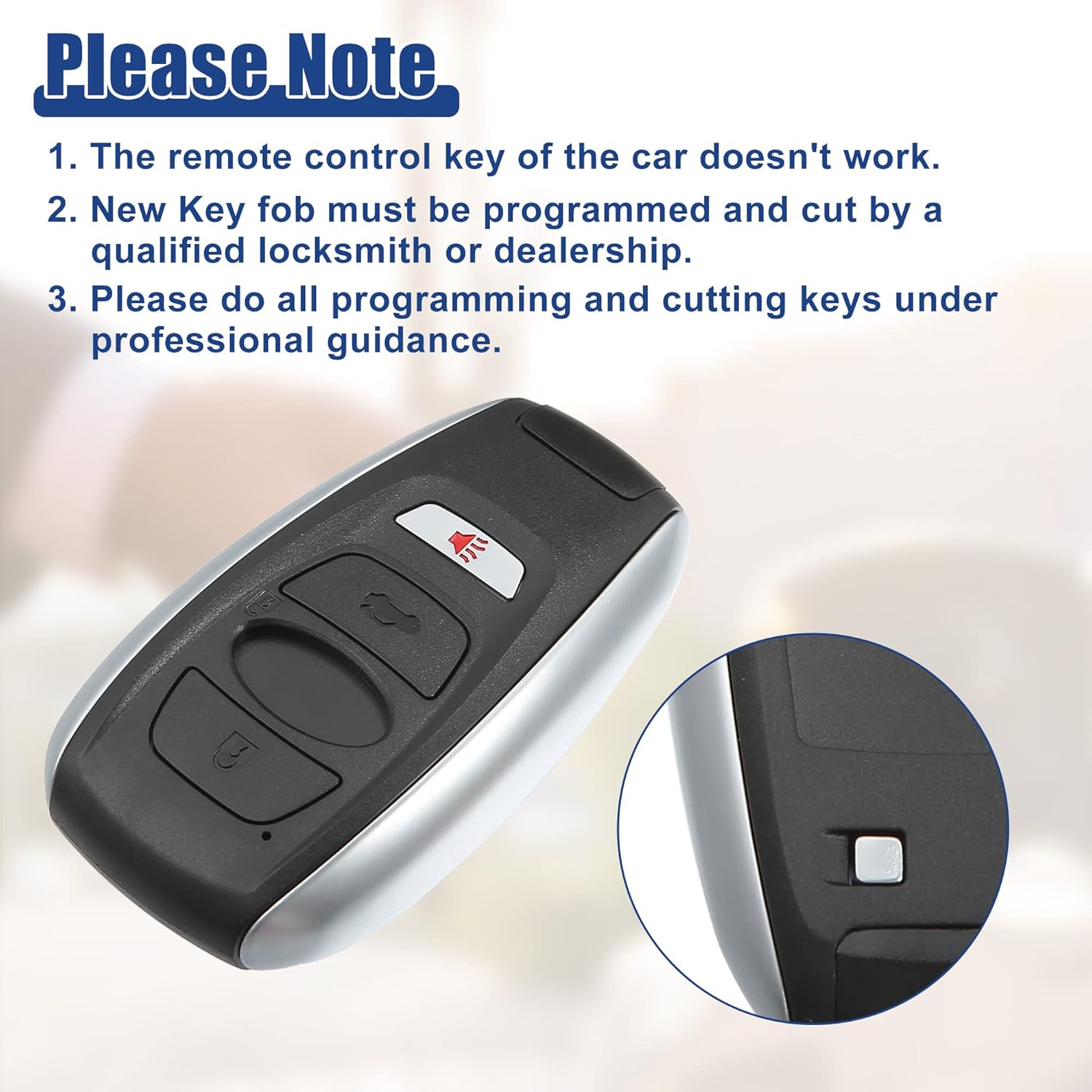 ACROPIX 433 MHZ Key Fob Keyless Entry Remote Fit for Subaru Crosstrek Legacy Outback 2018-2021 HYQ14AHK - Pack of 2 Black