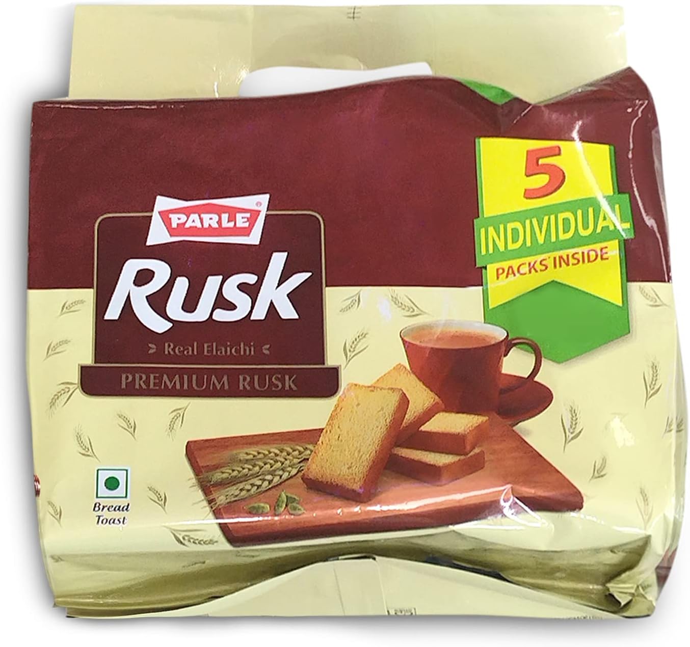 Parle Premium Plain Rusk - Real Elaichi, 1 kg Pack