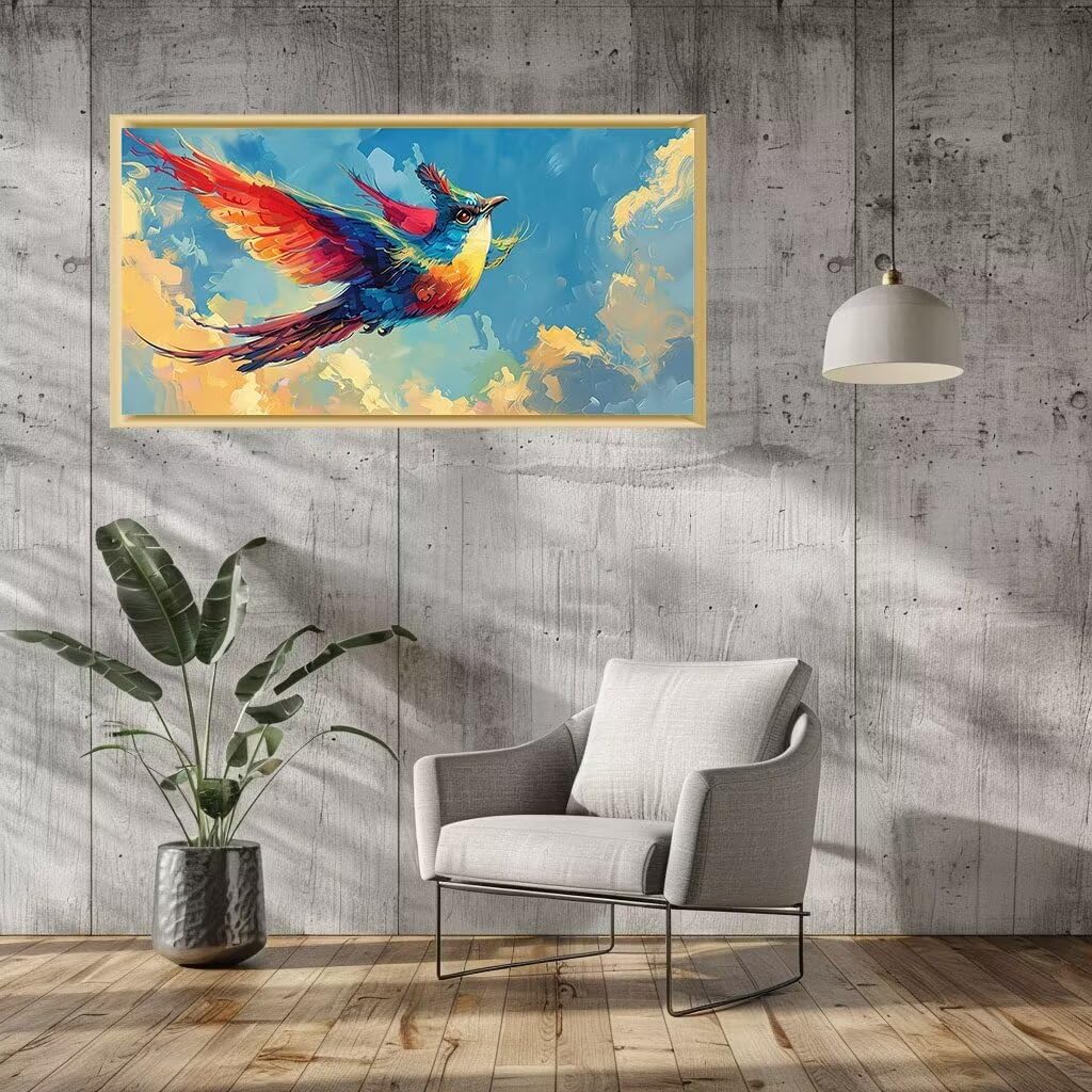 Pintura Por Números Para Adultos, Acuarela, Martín Pescador, Kit De Pintura Por Números, Pintura Al óleo, Lienzo De Dibujo Para Decoración Del Hogar, 15.7 X 19.7 In, Sin Marco
