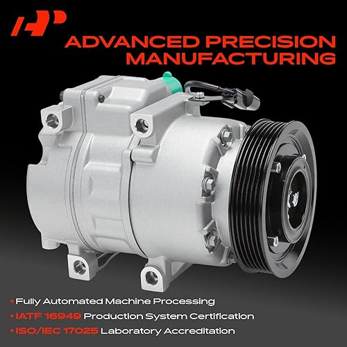 Miniatura 3 de A-Premium Compresor de CA compatible con Kia Sorento 2011-2015 V6 3.5L y Hyundai Santa Fe 2013-2018, Santa Fe XL 2013-2019 V6 3.3L, con embrague