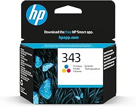 HP 343 C8766EE, Tricolor, Original Ink Cartridge, Compatible with HP Officejet6210, 6310, 6313, 7110, 7310xi, 7410xi, Photosmart 2610, 2710, 2713, 425; PSC Serie2355