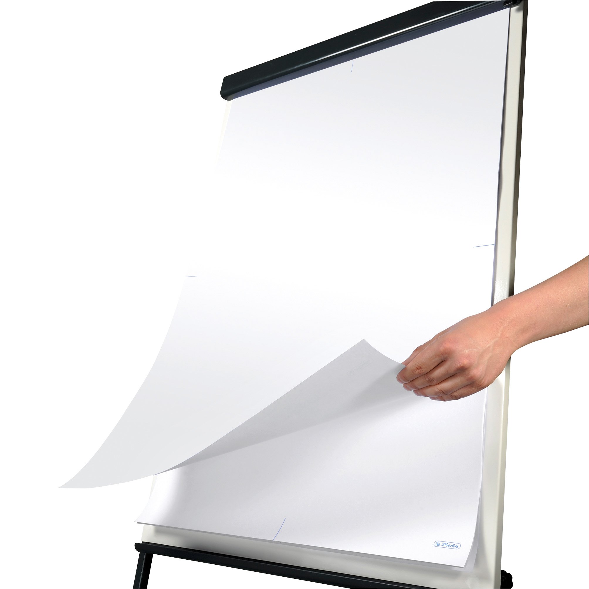 Herlitz 10834133, Blocs para rotafolio, 68 x 99 cm,80 g/m², FSC Mix, blanco, 5 unidades de 20 hojas