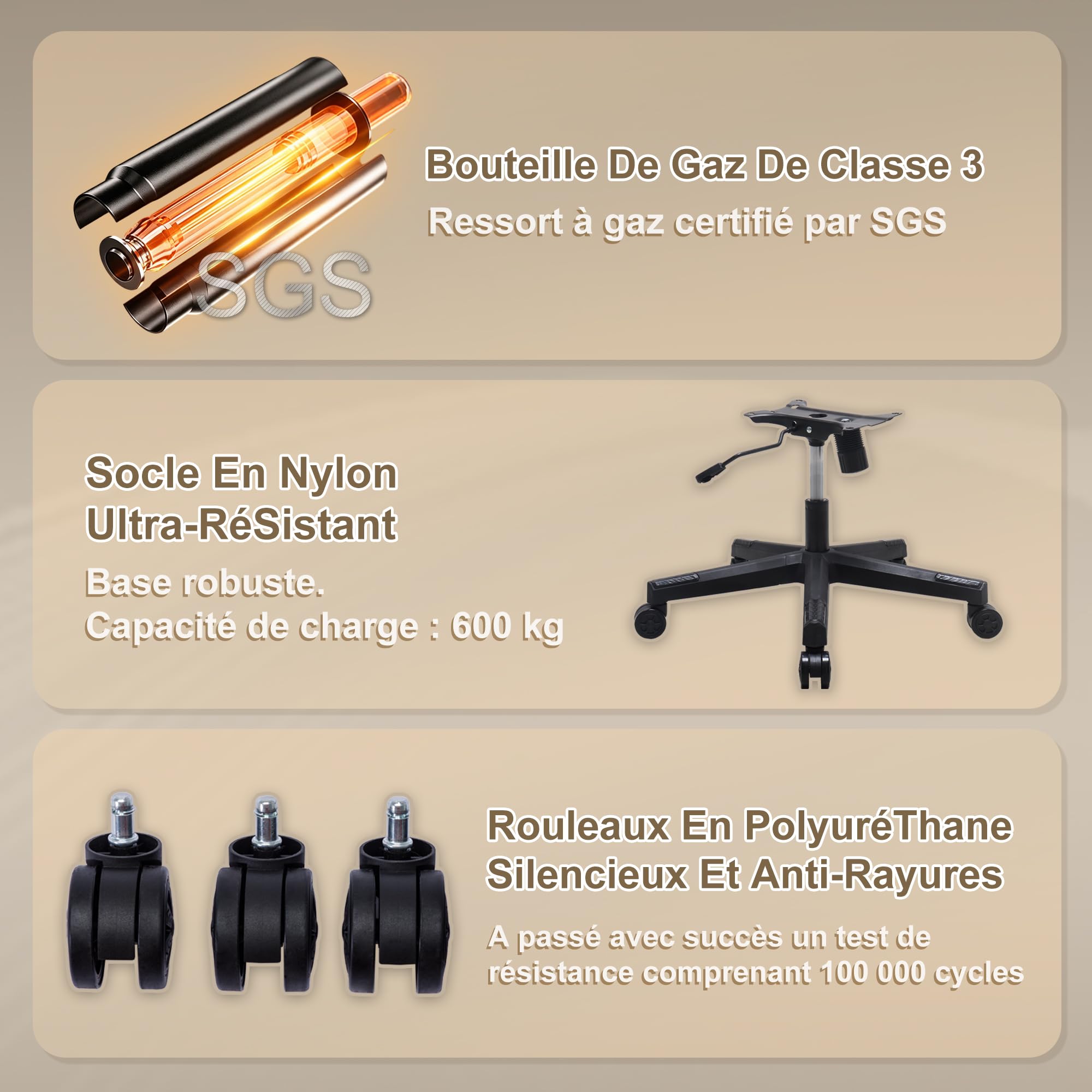 Symino Sedia da gioco ergonomica e poltrona gamer con poggiapiedi telescopico, cuscino a molle, supporto lombare e altezza regolabile 200 kg (Falli scamosciati, blu)