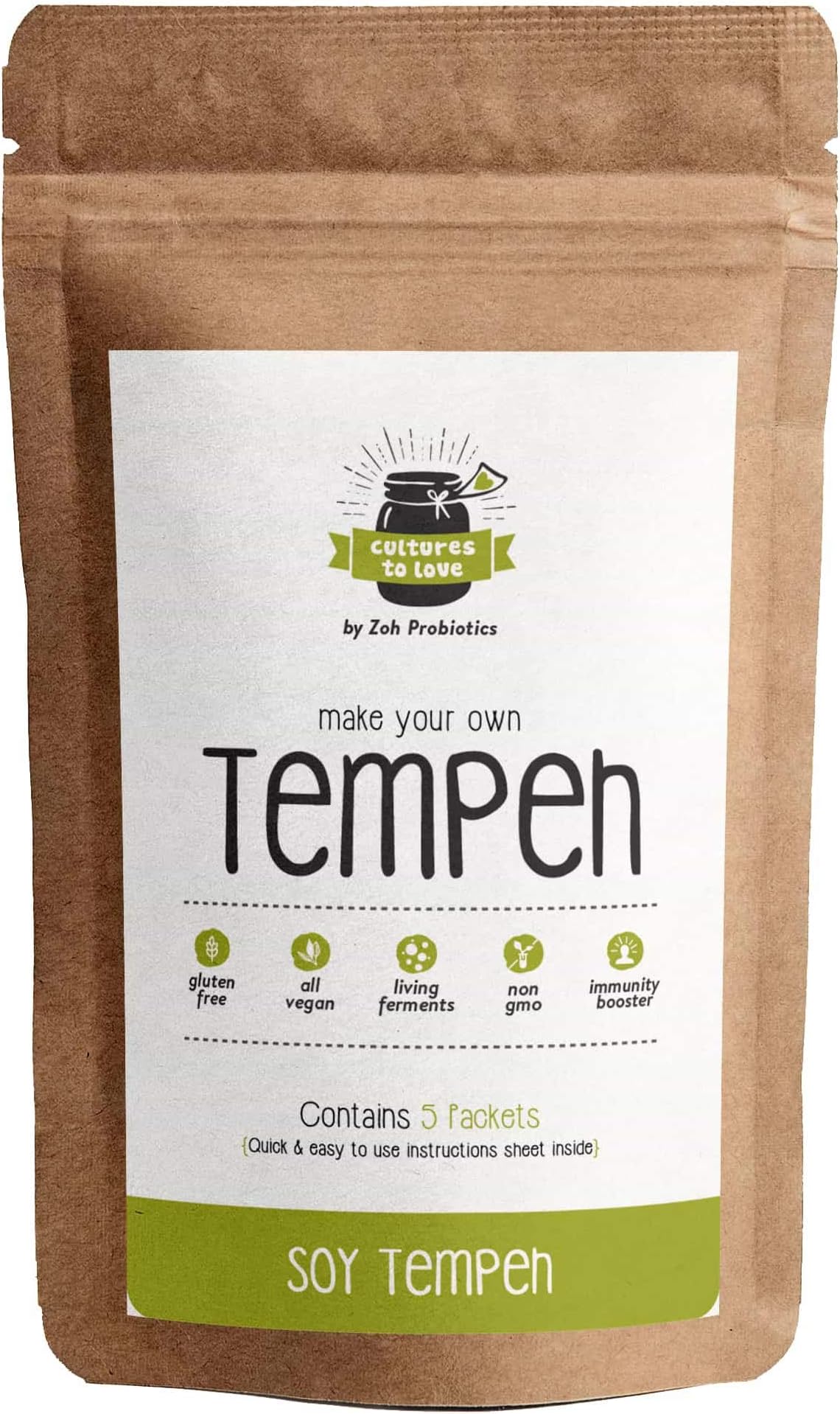 Cultures to Love Tempeh Starter Culture (Soy Tempeh)