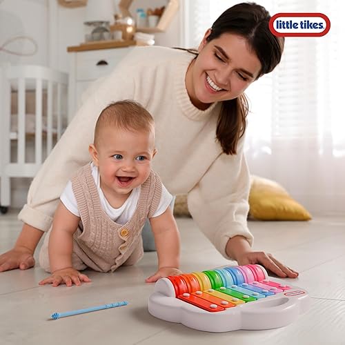 Miniatura 5 de Lollipop Little Tikes - Juguete de xilófono rodante 2 en 1 para niños pequeños, gira para reproducir diferentes melodías, diversión musical para