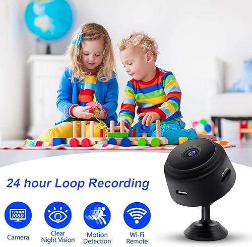 Miniatura 5 de THRGOUO Cámara oculta - Cámara espía - Nanny Cam - Mejor mini cámara - Cámara inalámbrica WiFi - Cámara HD 1080P - Grabadora de video en vivo con