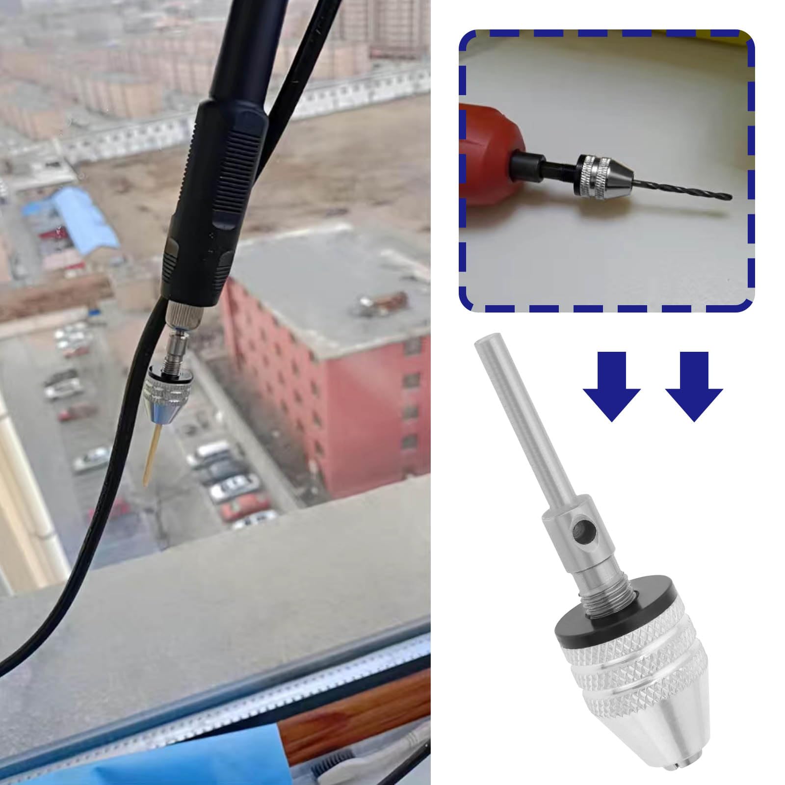 LT Easiyl 3mm Shaft Keyless Drill Chuck Electric Grinder Drill Chuck Drill Quick Change Adapter Drill Bit Converter Adapter Electric Grinder Accessoriees - Image 3