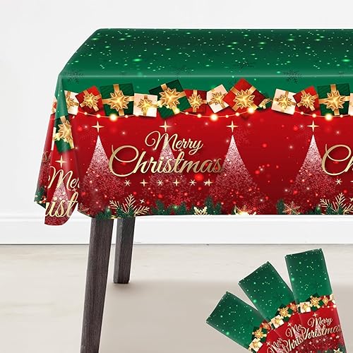 Miniatura 10 de KatchOn, Mantel de feliz año nuevo – 108 x 54 pulgadas, paquete de 3 | Decoraciones de Año Nuevo 2026 | Mantel de feliz año nuevo 2026 | Negro y