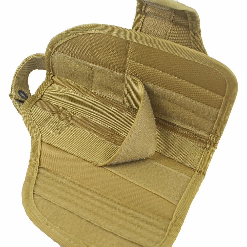 Kabura pistoletowa dla osób praworęcznych, 1-częściowa, regulowana, 20x9 cm, kabura do paska, do airsoftu, paintballu i treningu taktycznego