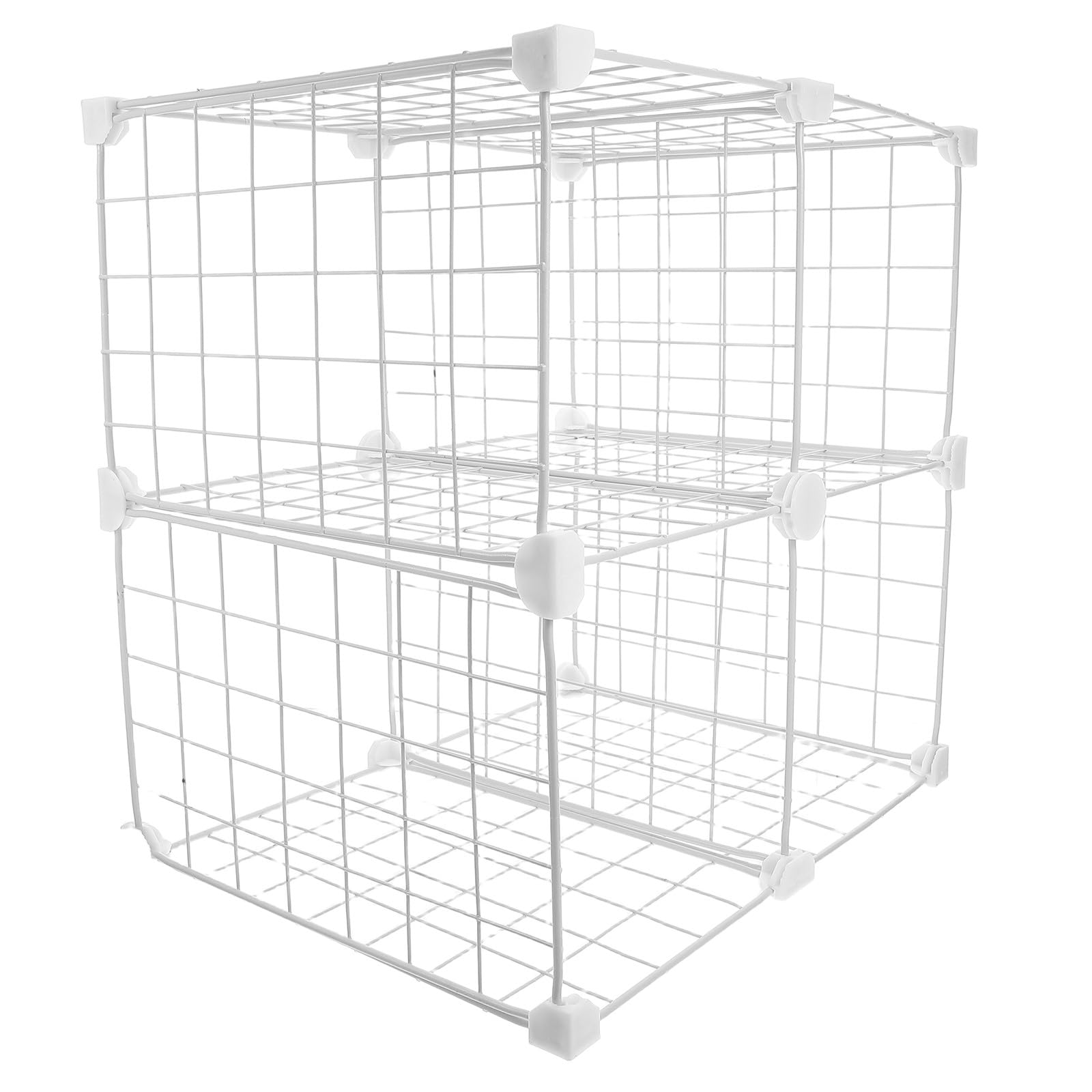 Cesta Divisoria Metálica para Congelador Horizontal, Estante Organizador de Alambre para Almacenamiento de Mariscos y Alimentos, Separador para Arcón Congelador, 2 Columnas X 2
