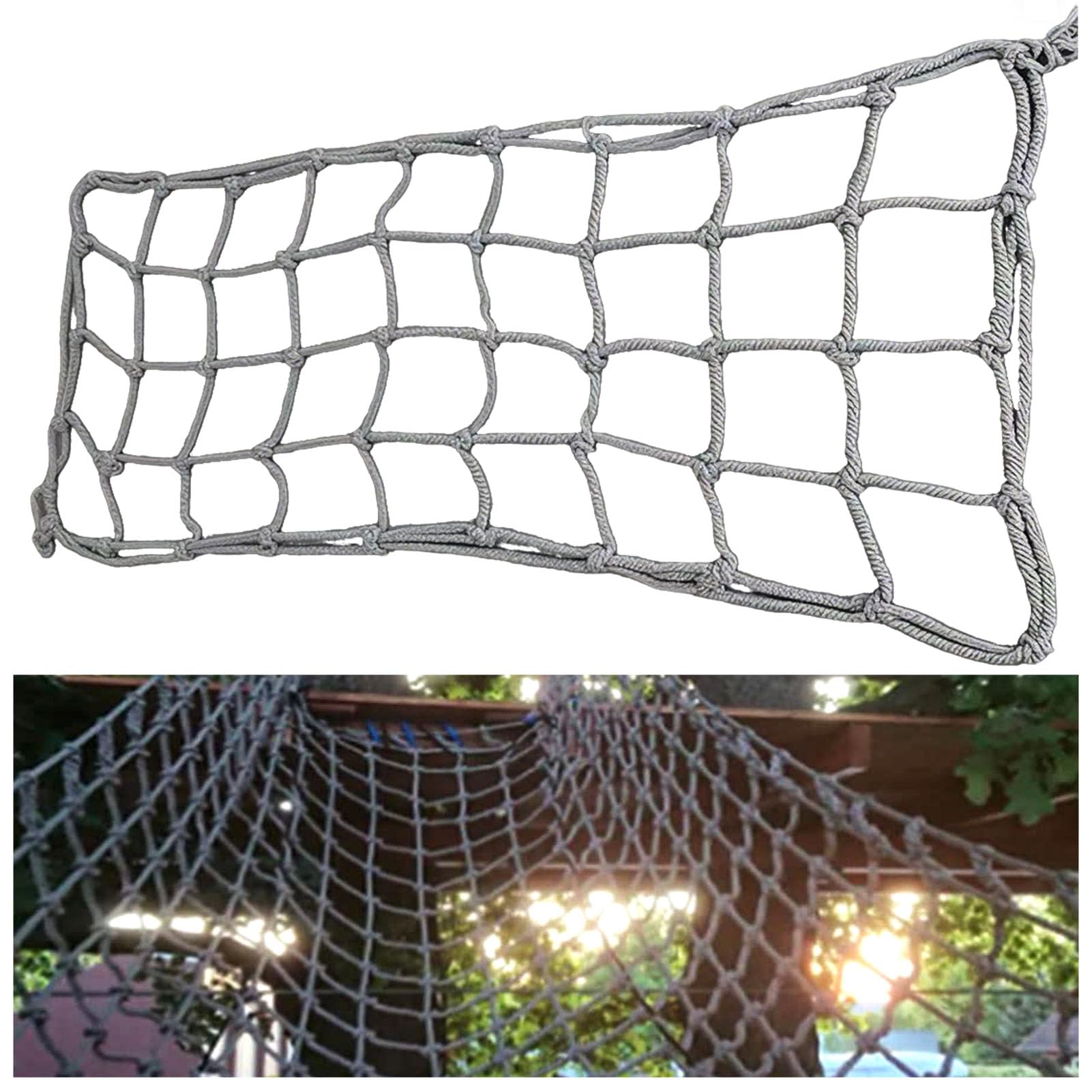 Filet d'escalade solide contre les chutes support de plantes de jardin