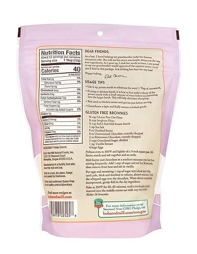 Miniatura 3 de Bob's Red Mill Almidón de patata, bolsa de pie resellable, 22 onzas (paquete de 4)