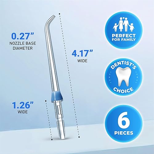 Miniatura 6 de Puntas de repuesto para Waterpik, cabezales de repuesto para Waterpik (6 puntas clásicas de chorro)