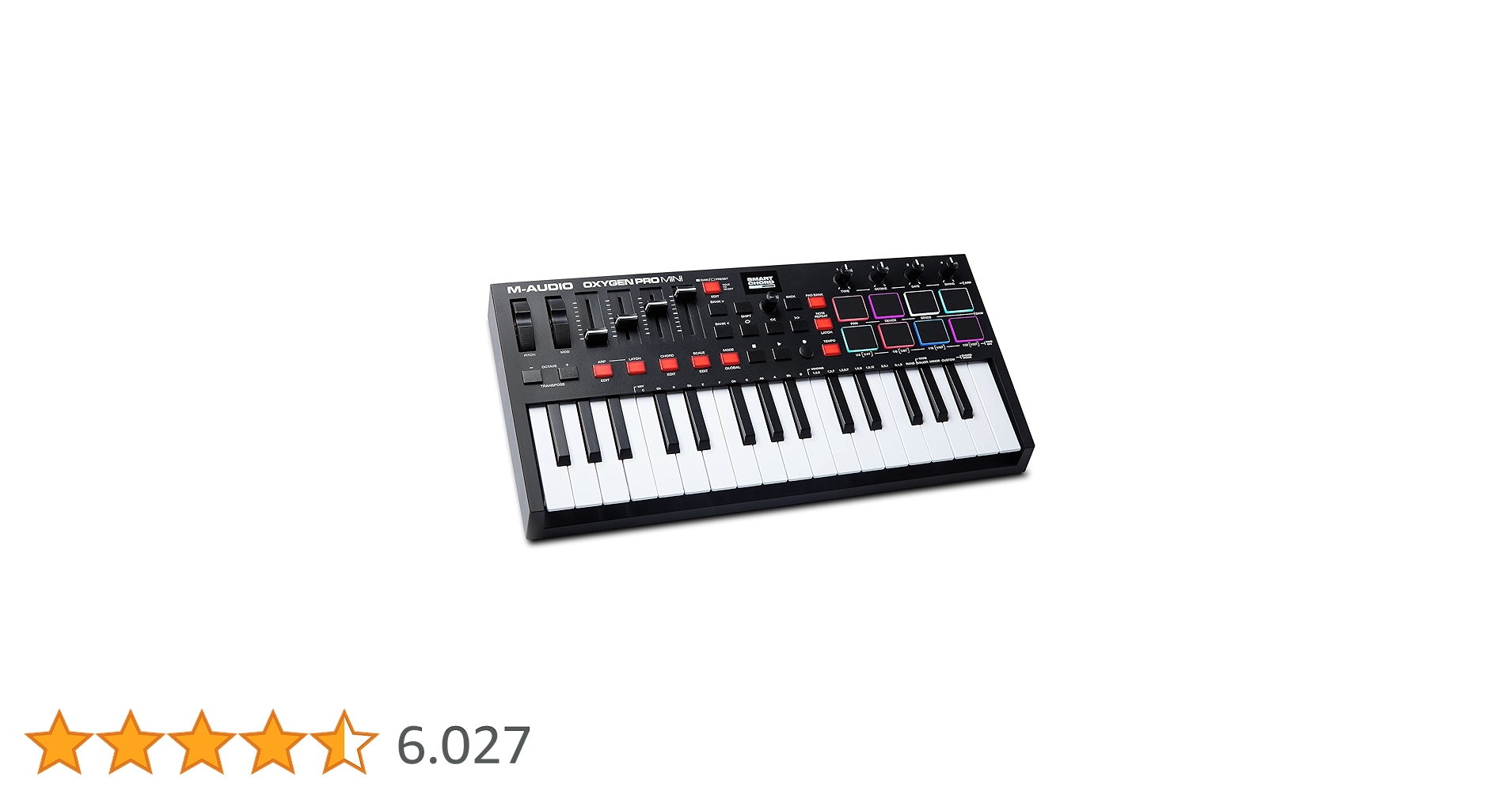 M-Audio Oxygen Pro Mini, Profesyonel MIDI Kontrolcüsü, 32 Mini Tuş M-Audio Oxygen Pro Mini, Profesyonel MIDI Kontrolcüsü, 32 Mini Tuş