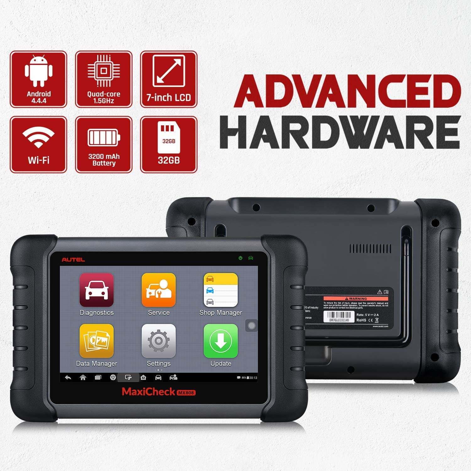 Buy Autel Scanner MaxiCheck MX808 with Bidirectional Control, 2022