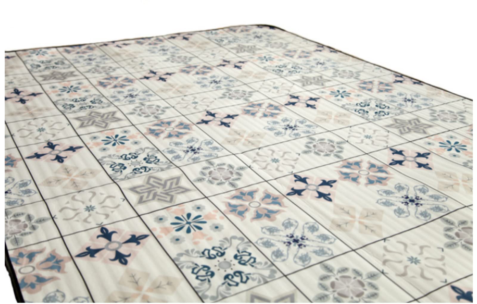 Estera De Pícnic Alfombra De Playa Manta Playa Estera De Playa Hexagonal Tiles Picnic Mats Outdoor Camping Moisture-Proof Mats Lawn Mats Tent Mats Picnic Cloth Export Portable,Púrpura