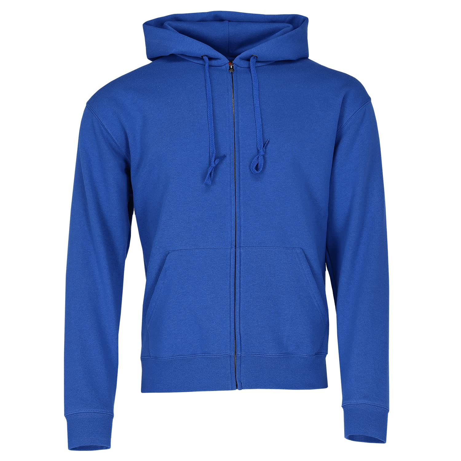 Fruit of the Loom Men's Zip Front Premium Hooded Sweat Jacket, Royal, Medium