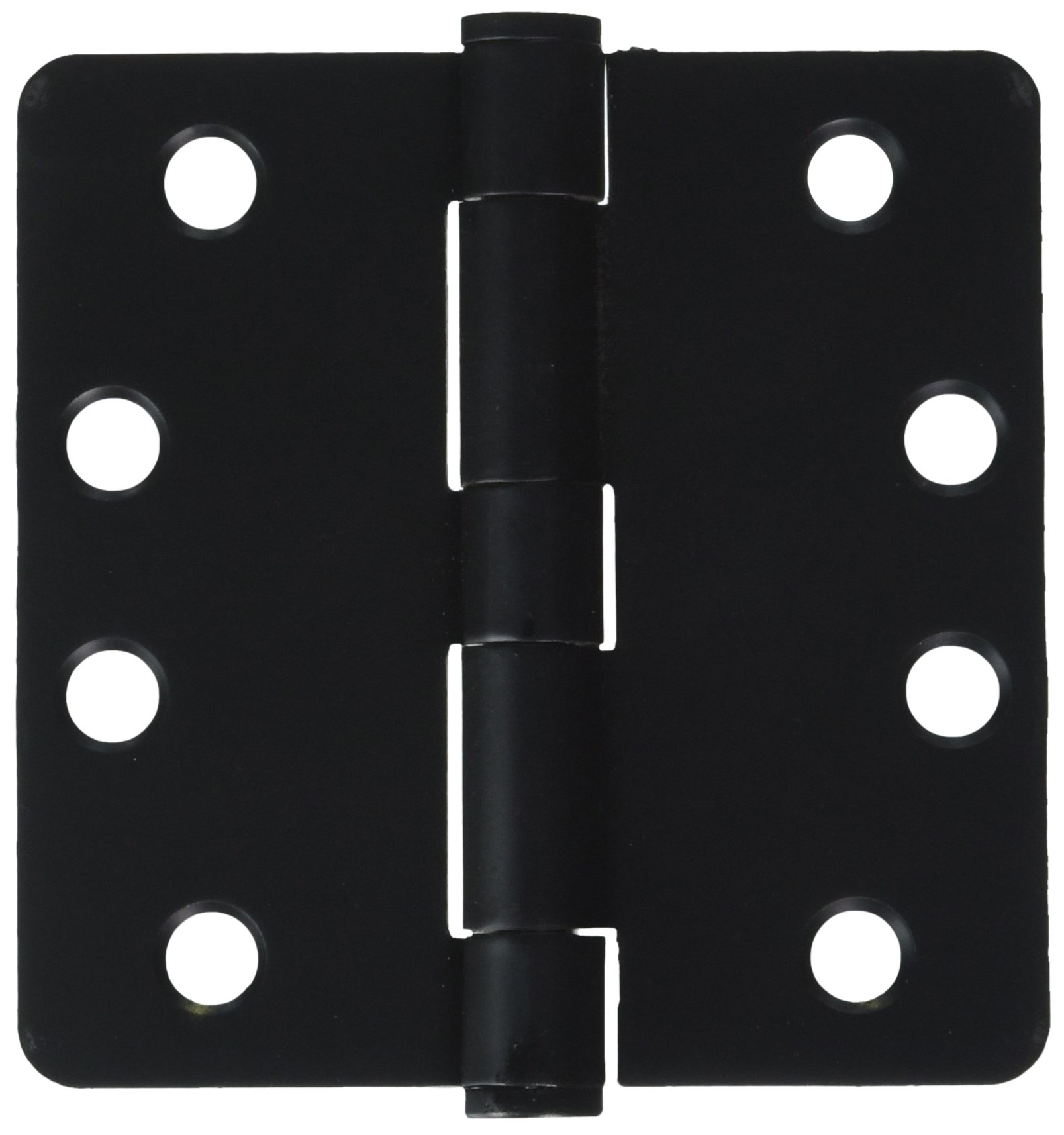 Deltana S44R4HD1B HD Steel 4-Inch x 4-Inch x 1/4-Inch Radius Hinge