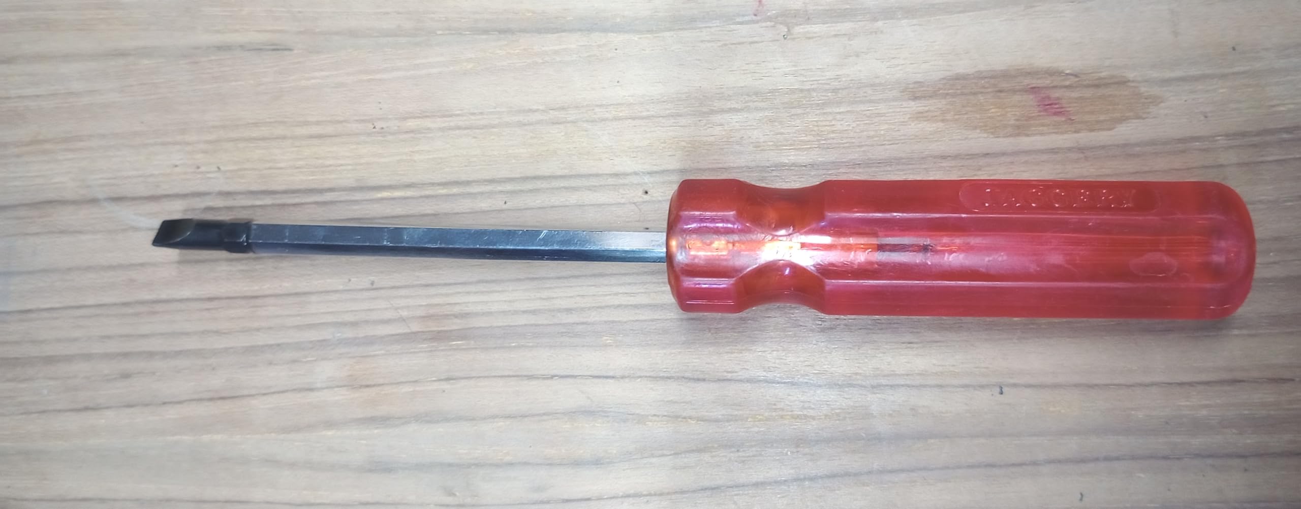 Aadityaa's Screw Driver with Strong MagneticTip with Different Option Pure Tungsten Steel Tip & Polycarbonate Detouchable Handle Open Loose Drive Screws Easily, Pack of 1. (8 Inch / 20Cm Long)