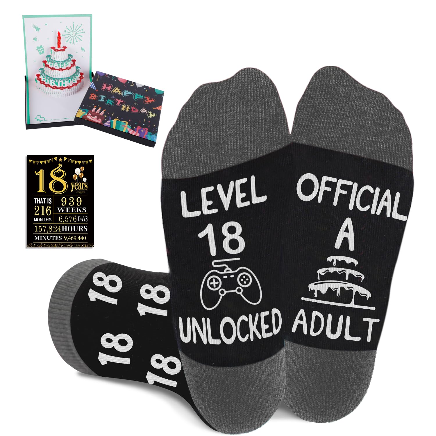 Juesly Men's Funny Socks Gift Set for Dad, Husband,Grandpa Birthday