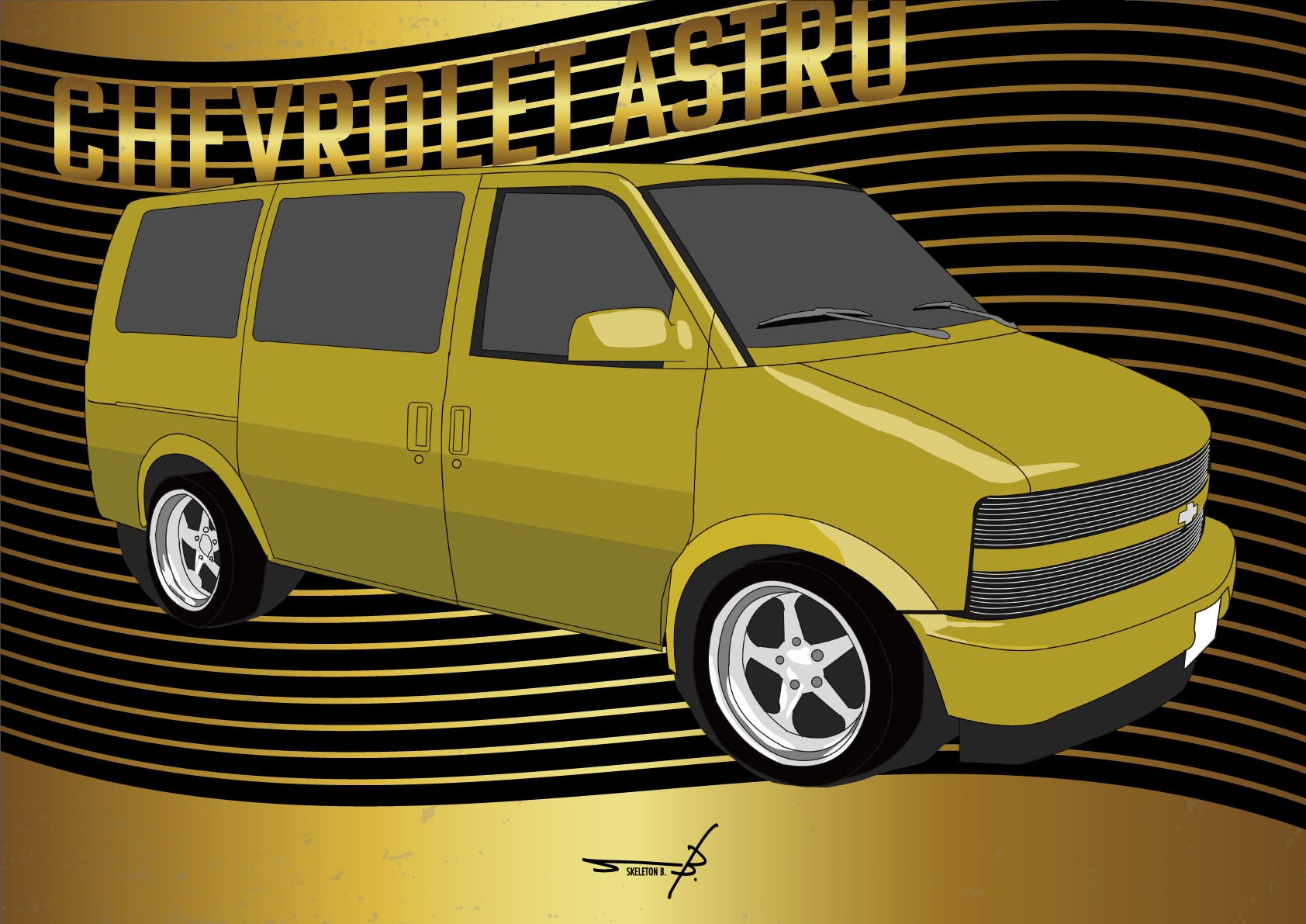 Amazon.co.jp: ポスター ビンテージカーポップアート アメ車 A2