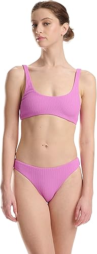 Wolford Ultra Texture Bikini Top Swimwear For Women Classic Scoop Neck Swimsuit 