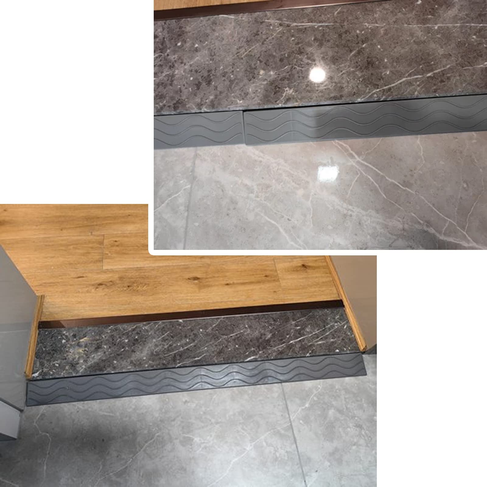 Rampa de umbral para puertas, rampa sólida antideslizante para silla de ruedas, scooter, scooters de movilidad, fácil acceso y seguridad