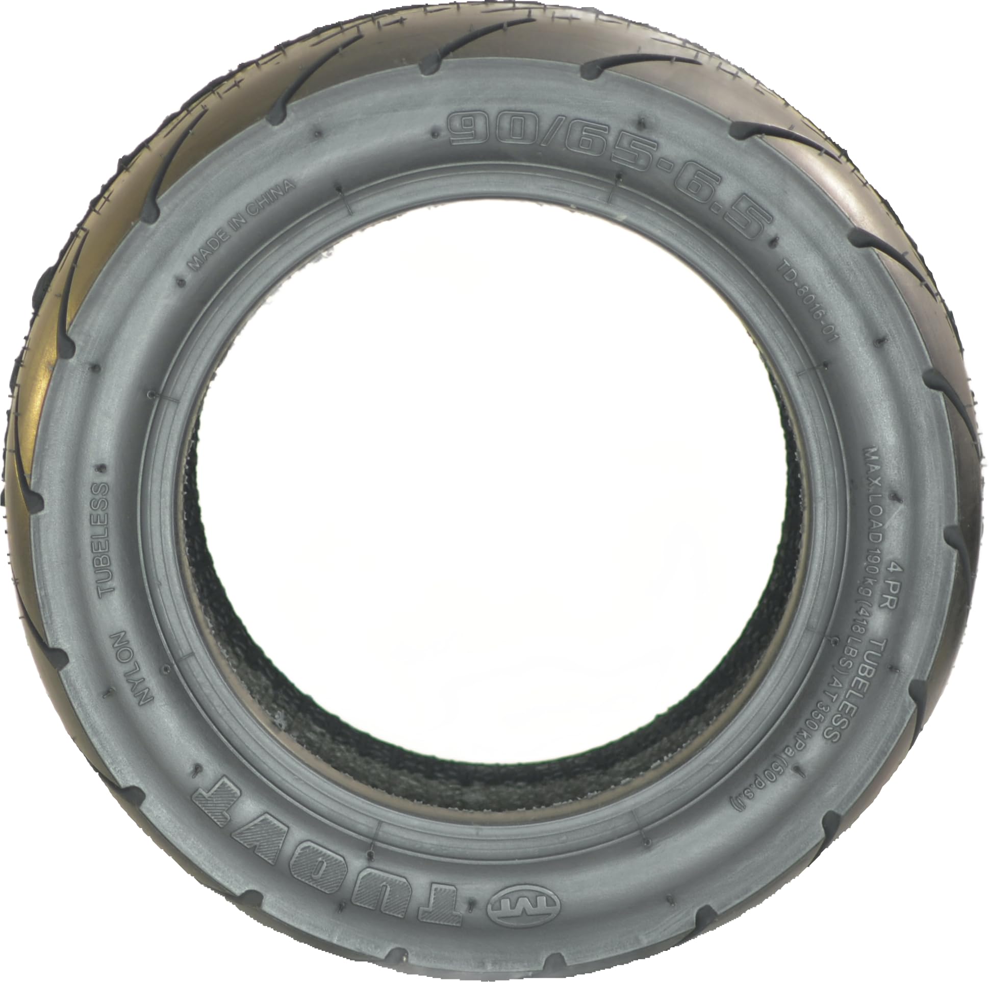 Pneumatico per monopattino elettrico RiuScooter, 90/65-6,5 pollici, nero compatibile con Kukirin
