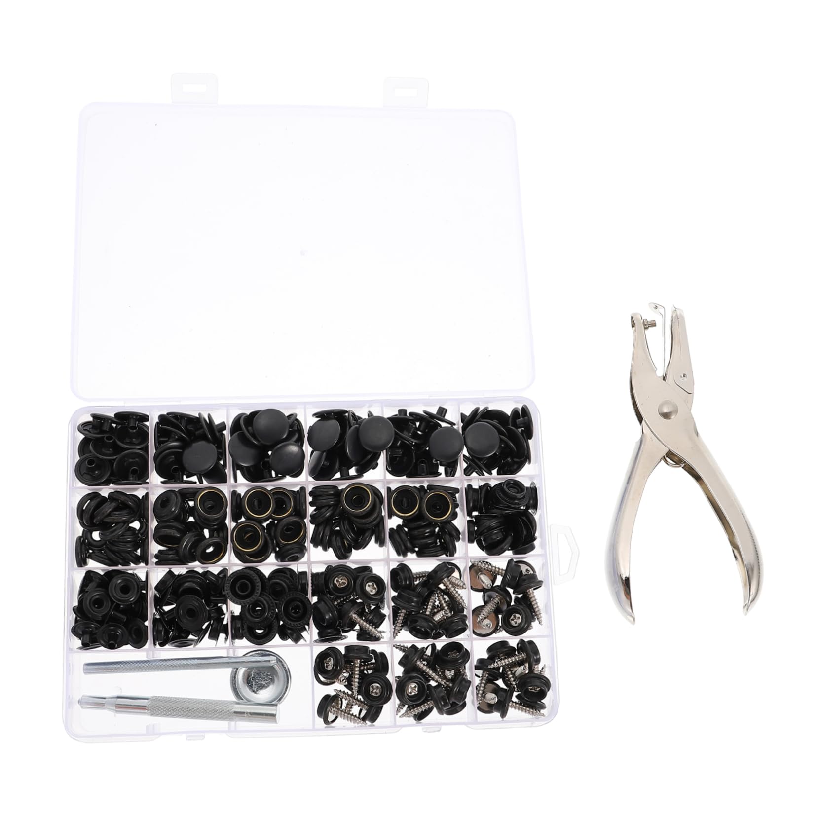 OSALADI 1Set Snap Button Snaps Fastener Kit Heavy Duty DIY Canvas Fasteners for Boat Covers Automotive Upholstery and Home Repair Easy Install Durable Performance