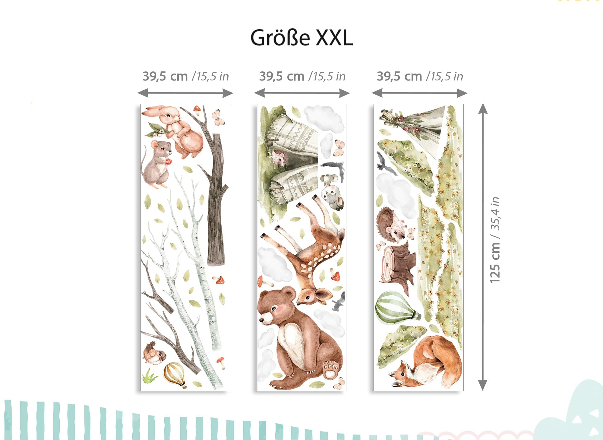 Adesivo Murale Graz Design 1112 - Autoadesivo Per Cameretta Bambini - Decorazione Per Armadi E Pareti