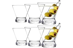 Youngever Plastic Martini Glasses