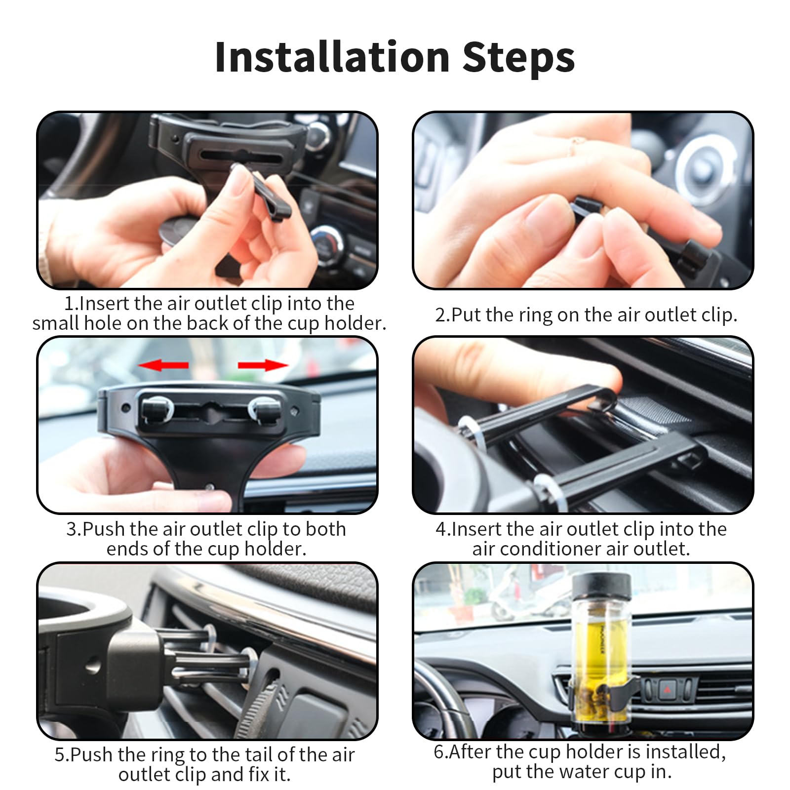 Espansore Portabicchieri AUTOUTLET Per Auto - Regolabile Fino A 9.5cm Di Diametro - Foto 3