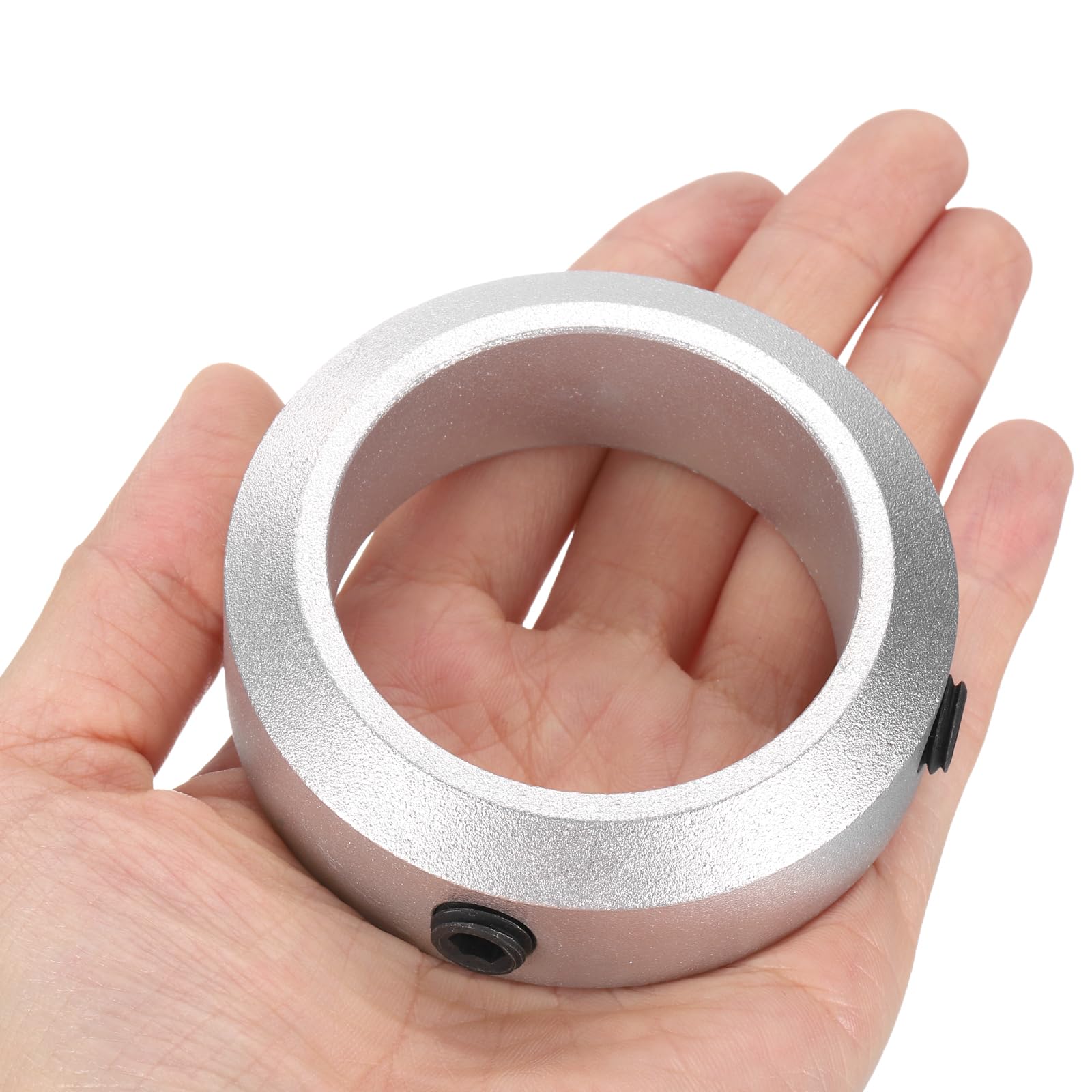 sourcing map 2-teiliges Schraubenbund-Set, 50 mm Bohrung, Schaftmanschetten aus Aluminiumlegierung, 70 mm Außendurchmesser, 22 mm Breite, Achsmanschette für Linearstangenwellenführung
