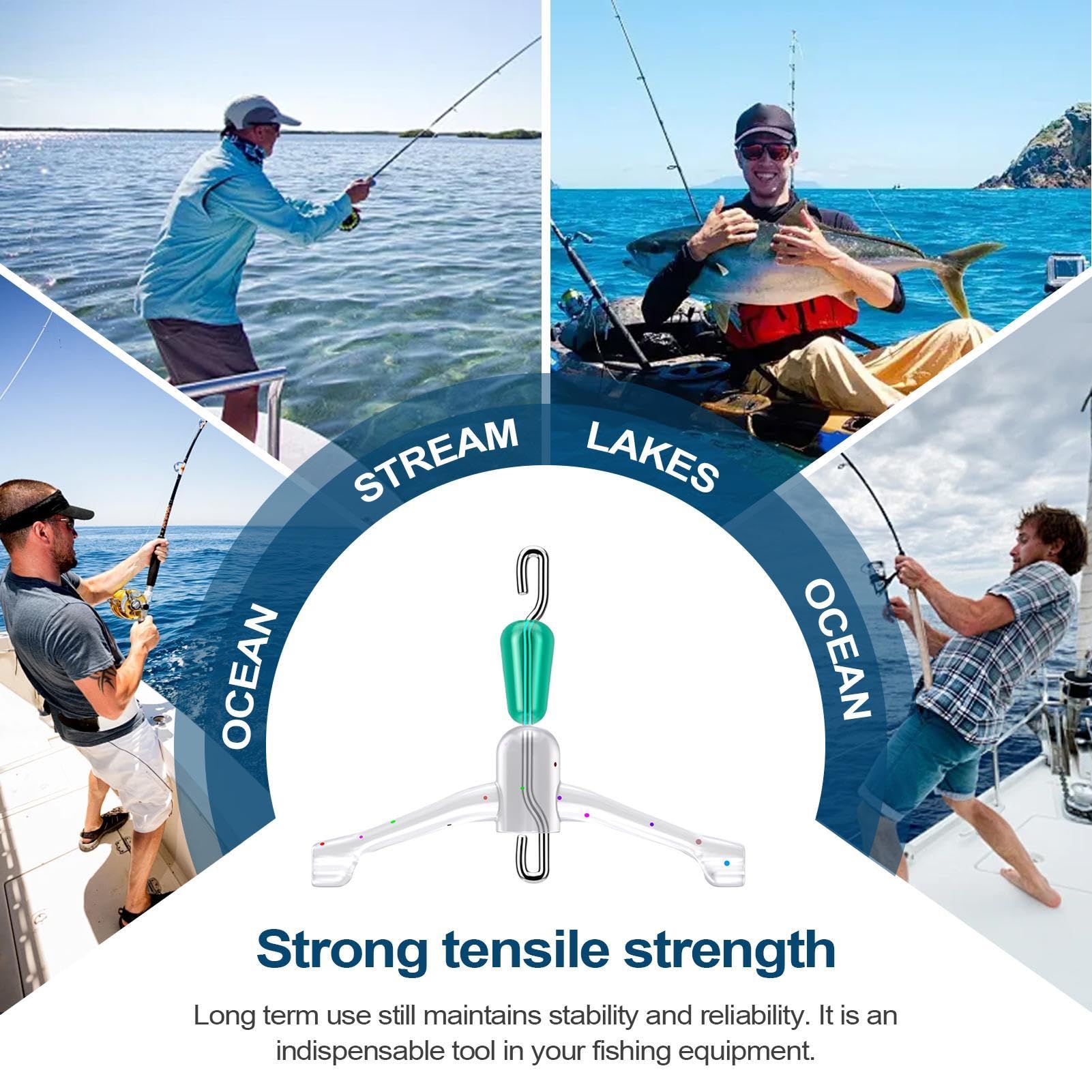 Líneas de pesca para bifurcación espacial, conexión de subhilos de pesca, sublíneas de pesca con anzuelo doble, conexión de cable inferior fuerte, accesorios de bifurcación para familias