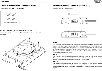 junstorm1983ページ Amazon.com: Jensen JMPSW800 8-Inches Marine Amplified Subwoofer